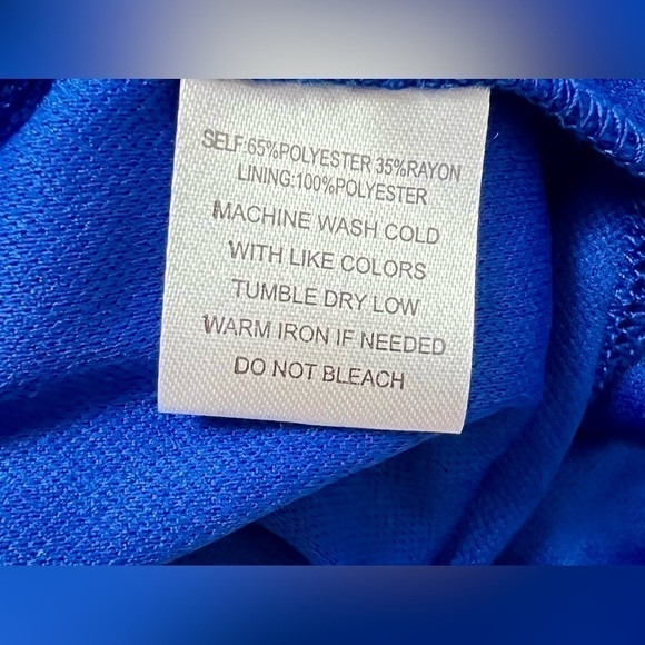 Royal Blue Boho Maxi Sun Dress Sz M by Just Found - Picture 11 of 11